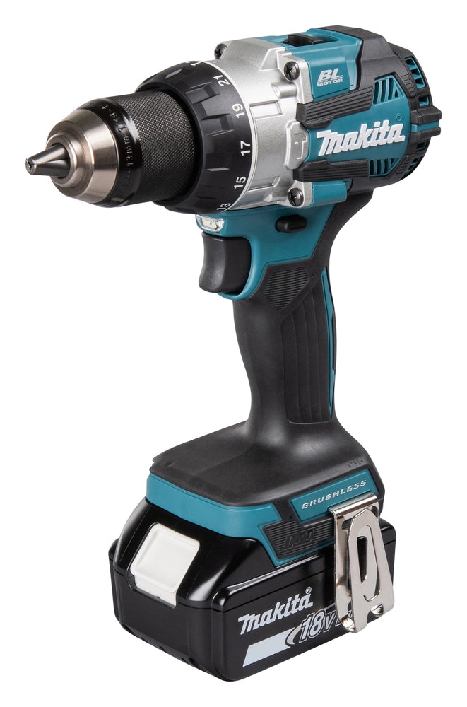 Trapano Makita a batteria con percussione 18V brushless 73nm completo DHP489RTJ
