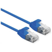 ROLINE CAVO UTP DATA CENTER PATCHCORD CAT.6A/CLASS EA, LSOH, SLIM, BLU, 0.5M