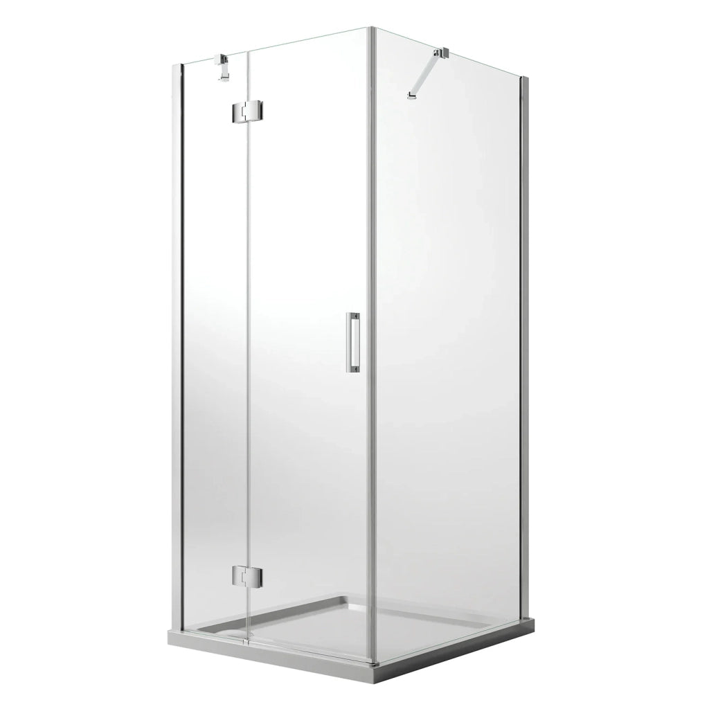 Box Doccia 100x40 CM H190 Trasparente con Easyclean mod. Flip Anta + Fisso