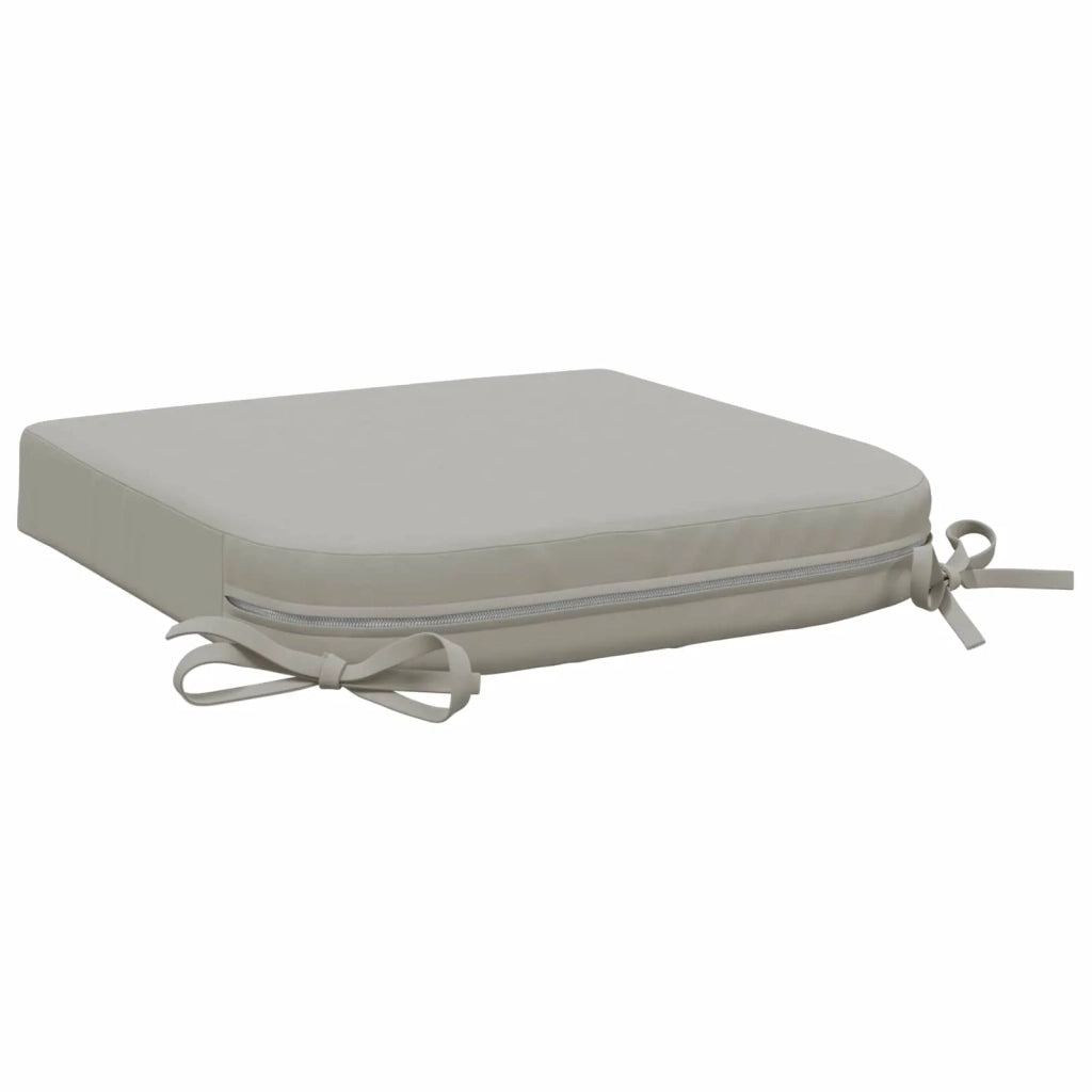 Cuscini per Sedia in 4 Pezzi SOEST 4 pz 100% Poliestere Grigio 945204