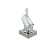 Fumaiolo gallo 30x30cm in acciaio inox base quadra