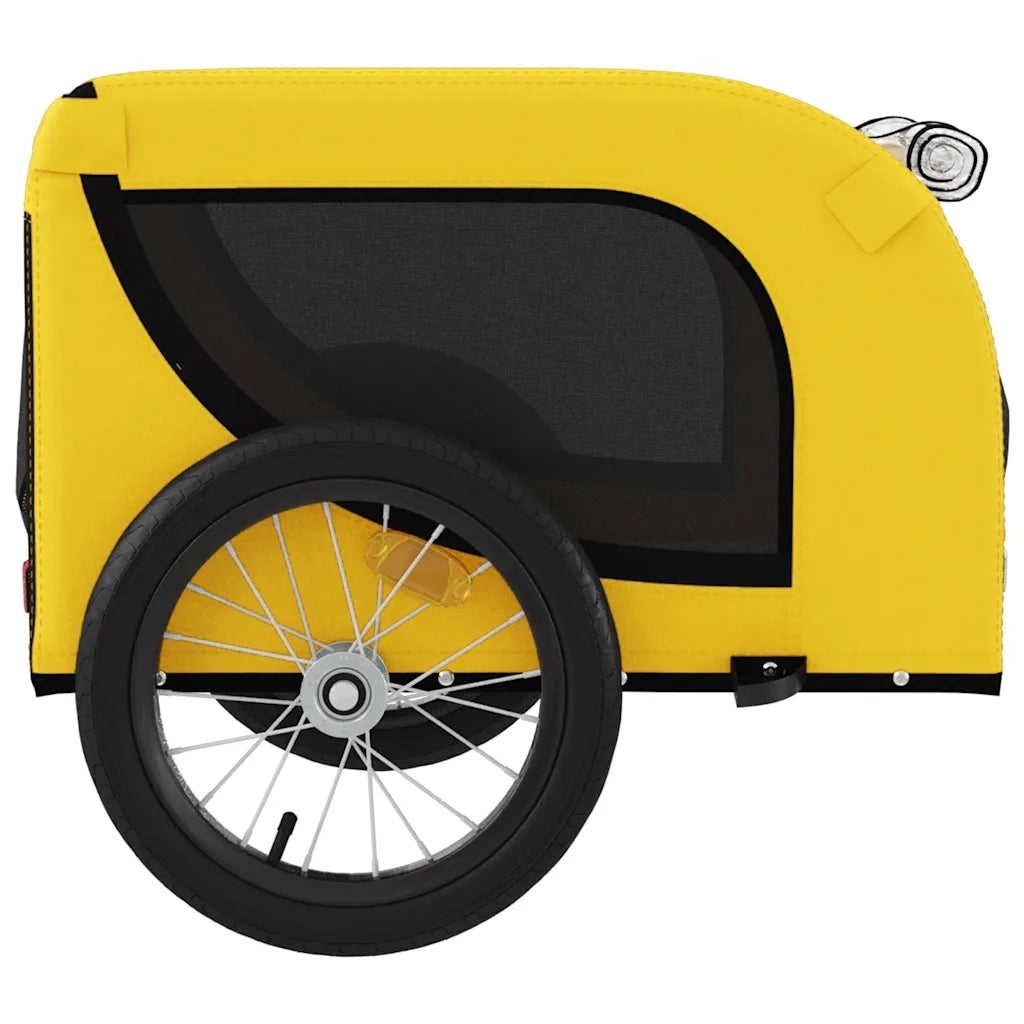 Rimorchio da Bici per Animali Giallo e Nero Oxford e Ferro 94001