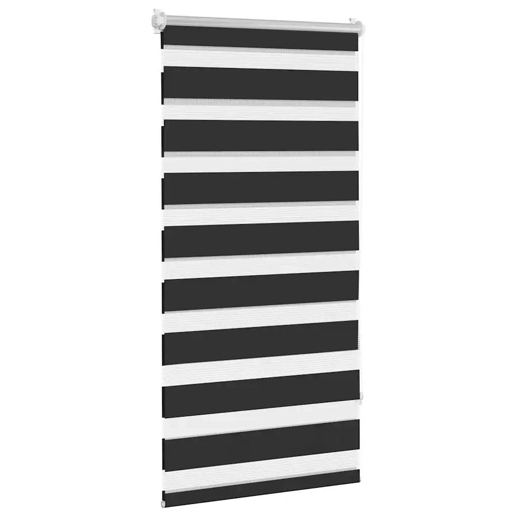 Tenda a rullo zebra 80,9x150 cm Tessuto Larghezza 76,7 cm nero 240200