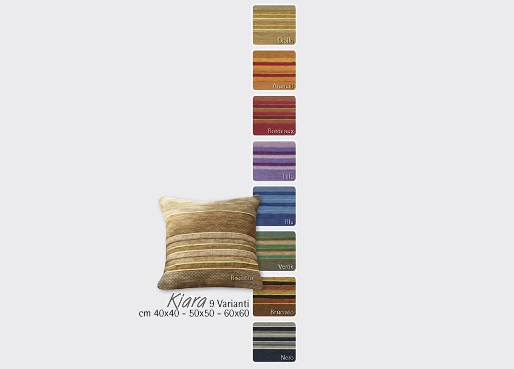 Fodera Arredo Ciniglia Disegno Kiara - 40x40 - Bordeaux