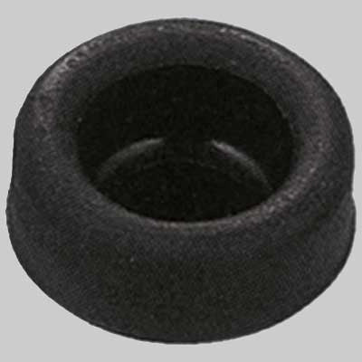 BIMORSETTO IN GOMMA NERA  Tubo Ø 32 x Can 26 mm     MADE IN ITALY