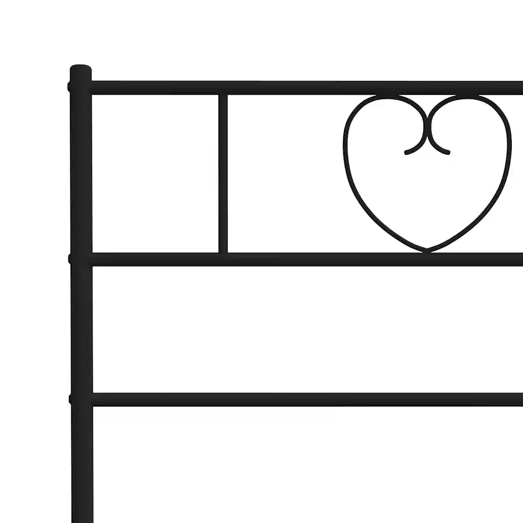 Testiera di Ricambio in Metallo Nero 160 cm 355498