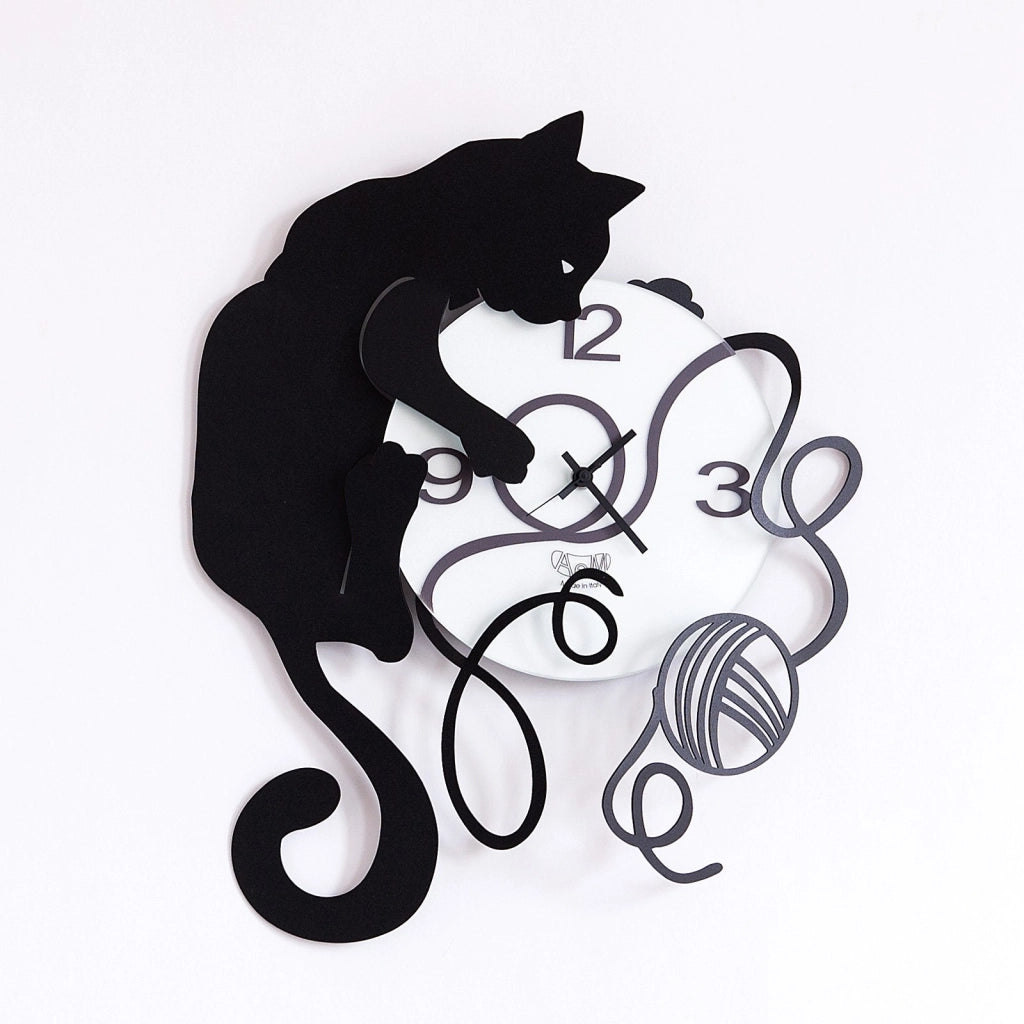 GATTO GOMITOLO, Orologio, Arti e Mestieri