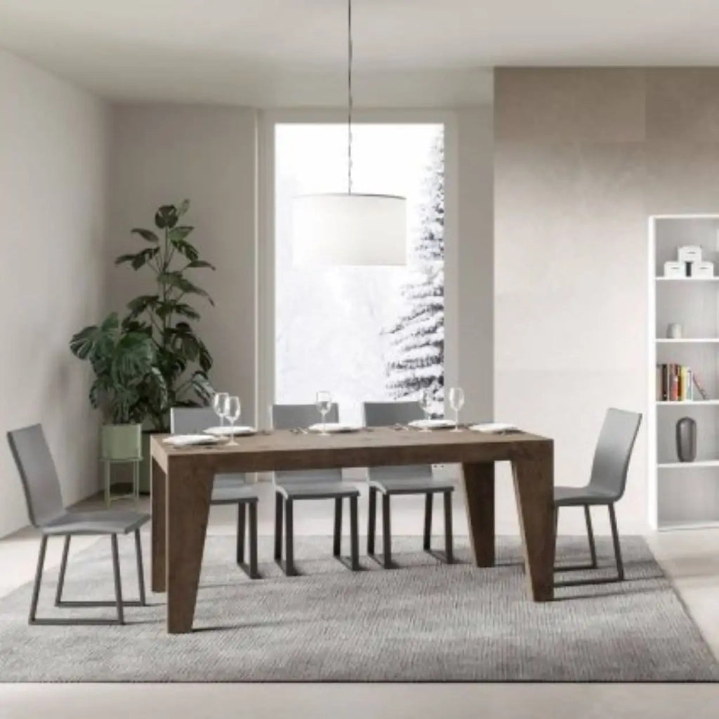 Tavolo allungabile 180/284x90 cm Naxy colore noce