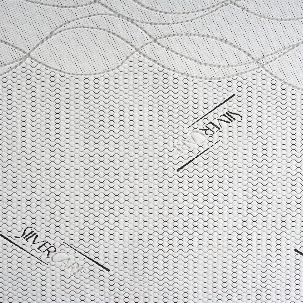 Topper Matrimoniale 200x200 in memory foam 5 cm con rivestimento Silver Fresh completamente sfoderabile