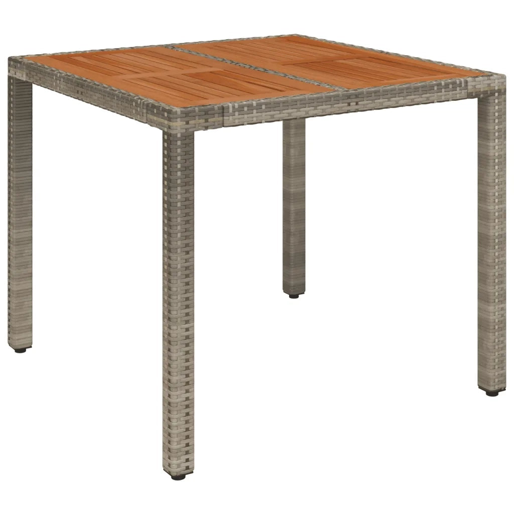 Set da Pranzo da Giardino 3 pz con Cuscini in Polyrattan Grigio 3185017