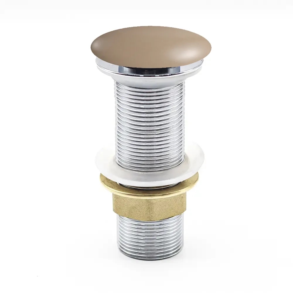 Piletta click-clack universale in ottone con tappo beige| Noana
