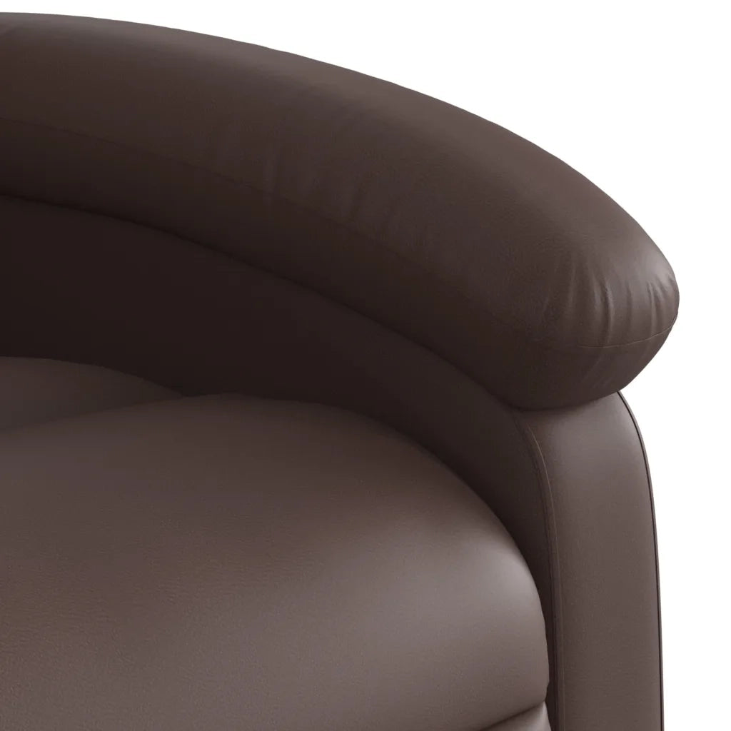 Poltrona Massaggiante Reclinabile marrone in Similpelle 371784