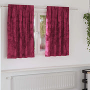 Tende in Velluto 2 pcs Rosso vino 140 x 140 cm Velluto 4107678