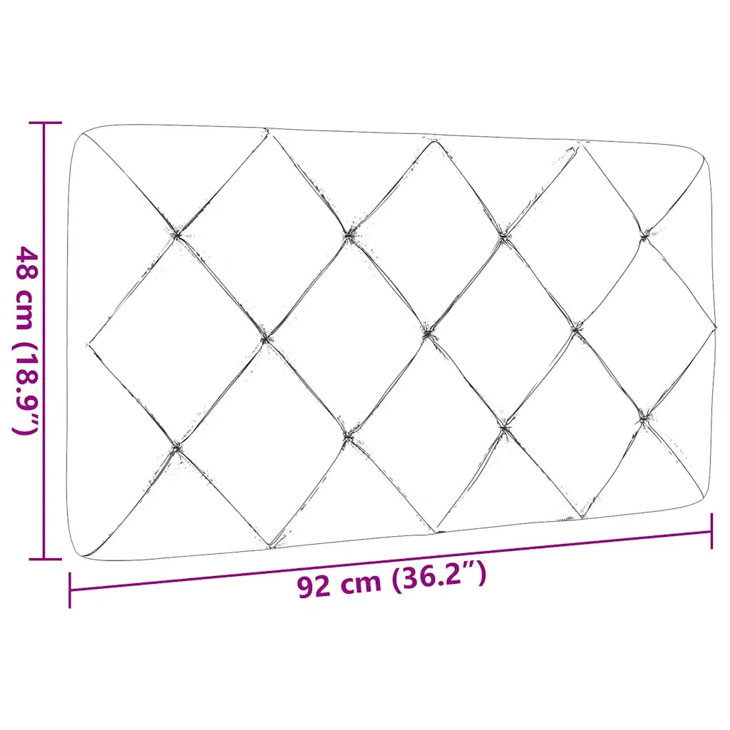 Cuscino Testiera Marrone Scuro 90 cm in Tessuto 4019201