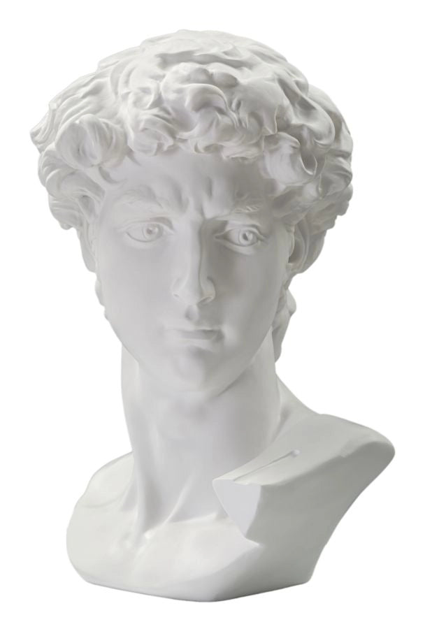 Scultura Testa Antica Bianca Cm 44X35,5X60