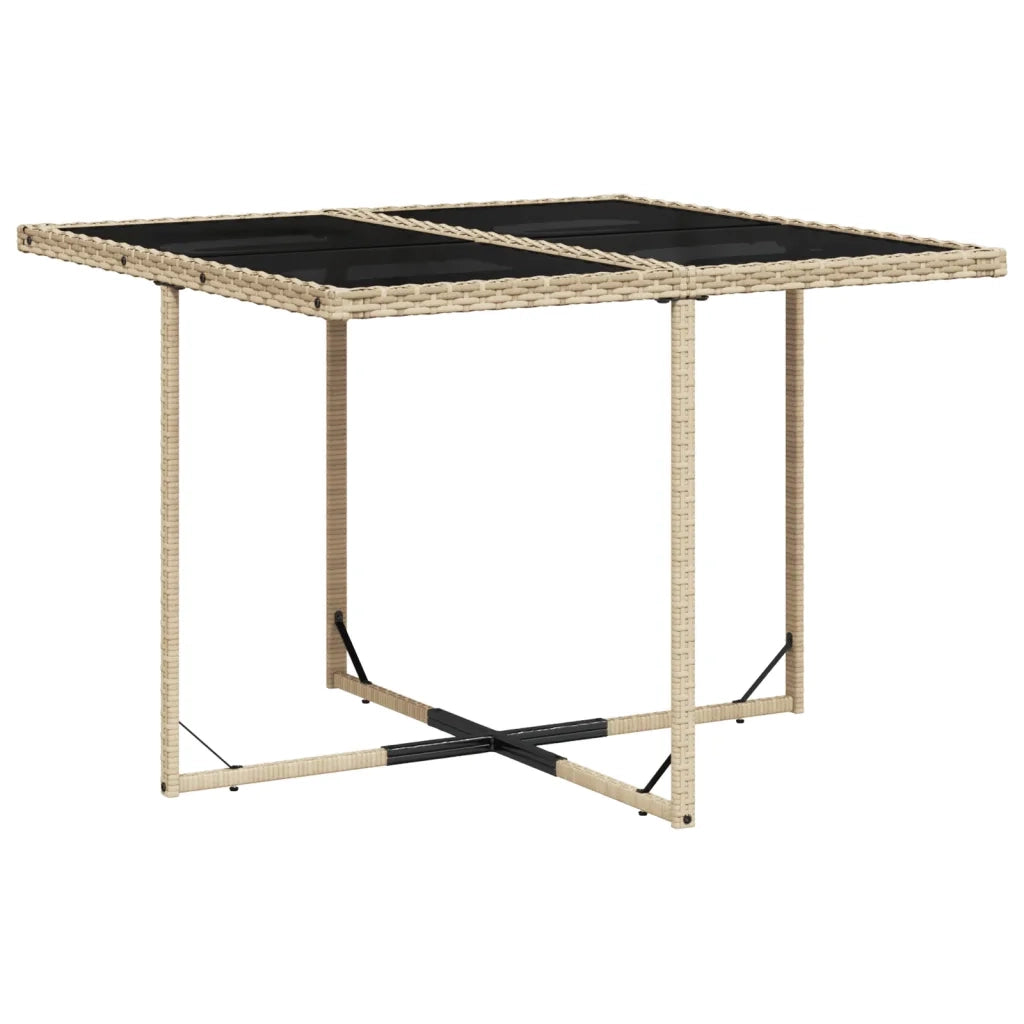Set Pranzo da Giardino 5 pz con Cuscini Beige Misto Polyrattan 3277667