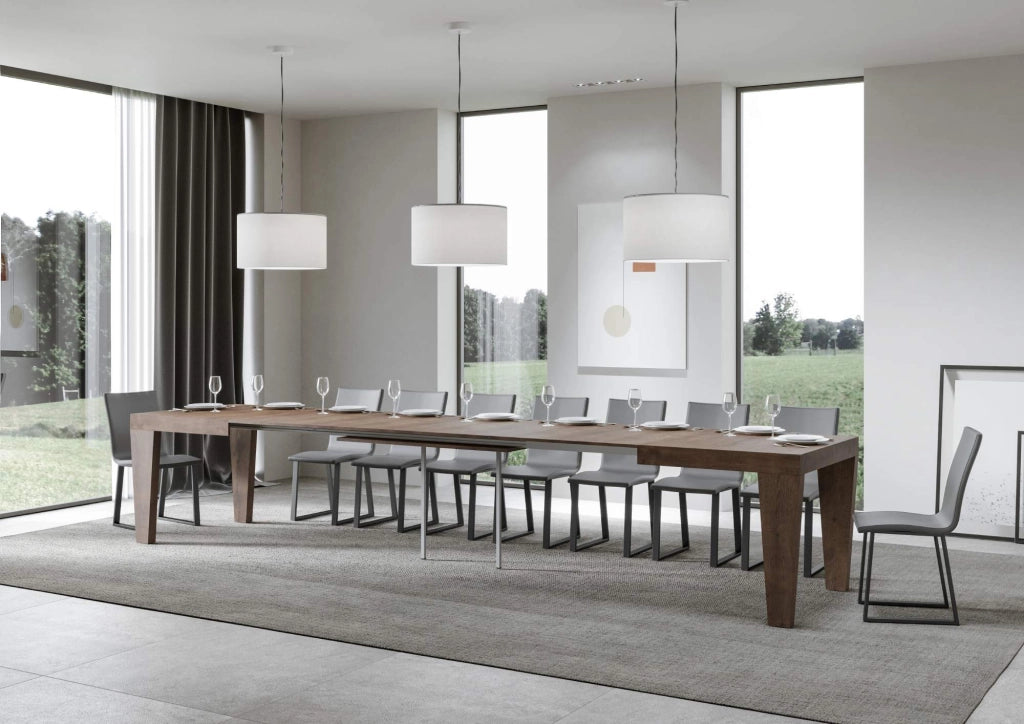 Tavolo Allungabile 140/400x90x77 cm Spimbo Noce