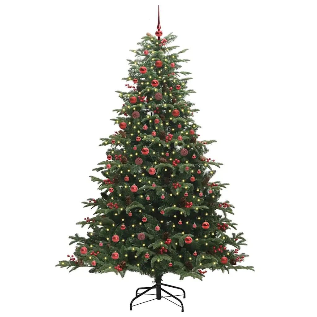 Albero di Natale artificiale con 300 LED Verde 210 cm