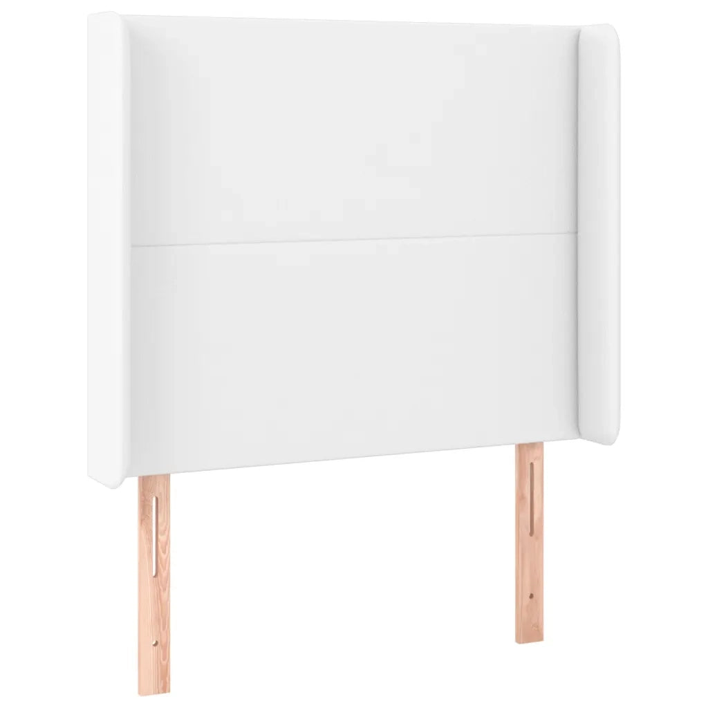 Giroletto Molle con Materasso e LED Bianco 90x200 cm Similpelle 3139242