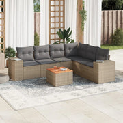 Patio Sofa Set 6-Posti Beige and Grey 3225464
