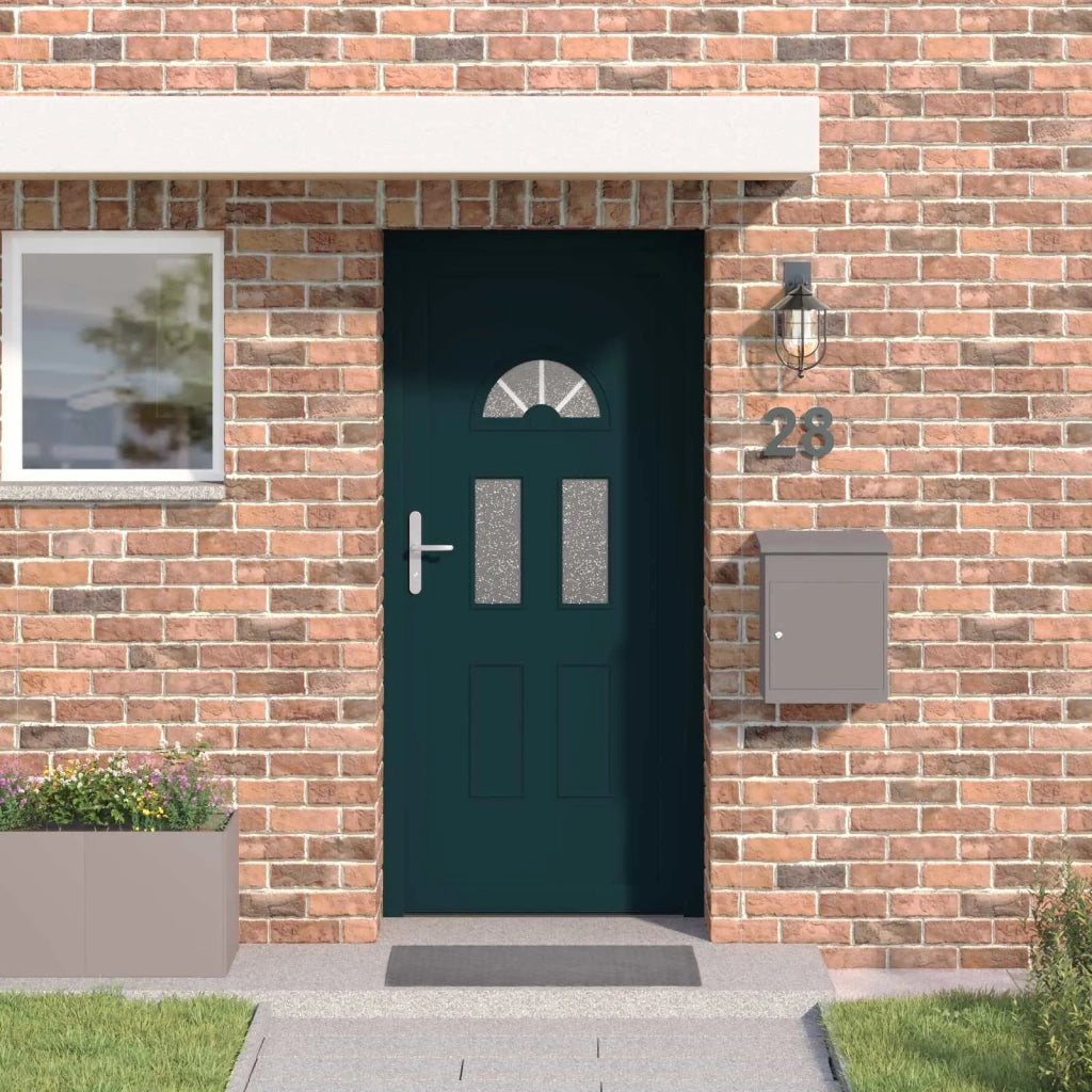 Porta Frontale Antracite 110 x 210 cm PVC 3445746
