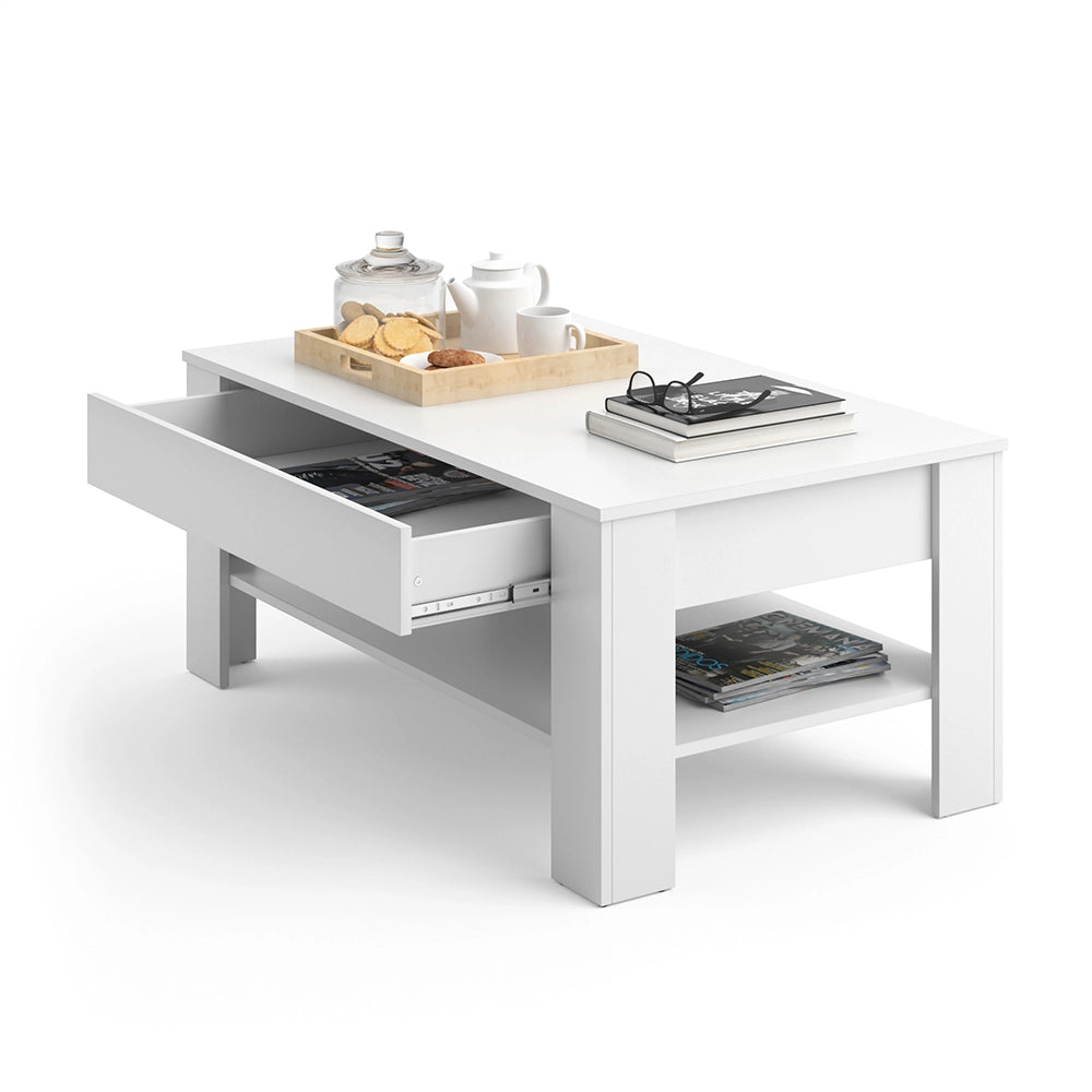 Vicco Tavolino Bianco 92.2 x 65 cm