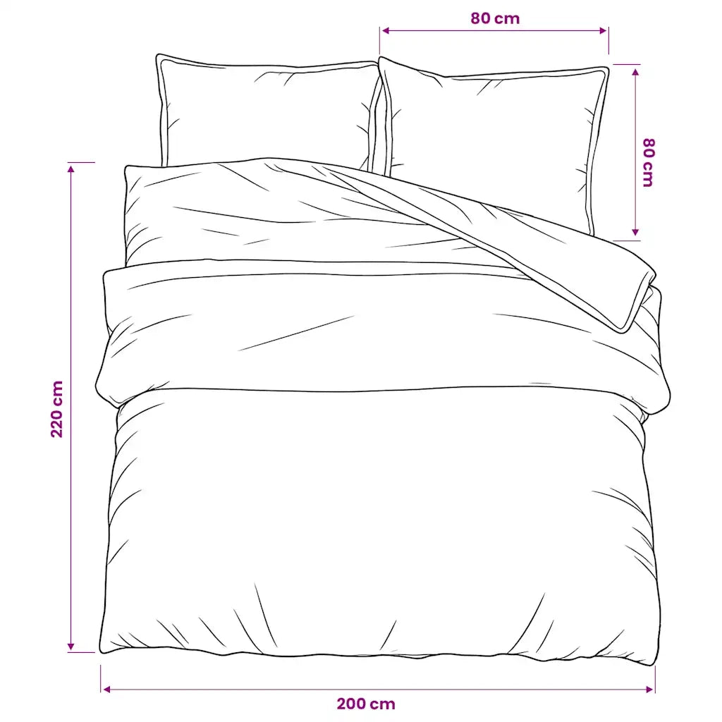 Set Copripiumino Rosa 200x220 cm in Cotone 136517