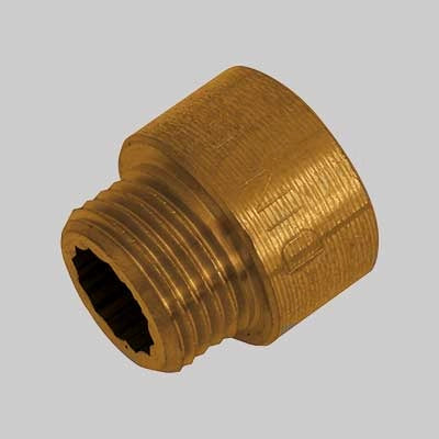 PROLUNGA OTTONE GIALLO - 3/8 x 10 - 10 pezzi - MADE IN ITALY