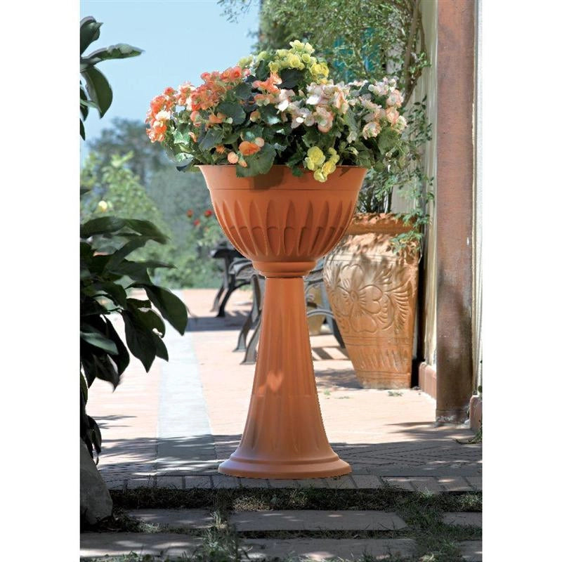 FIORIERA ALBA BAMA  PP TERRACOTTA D.CM 43 H.CM 74,5