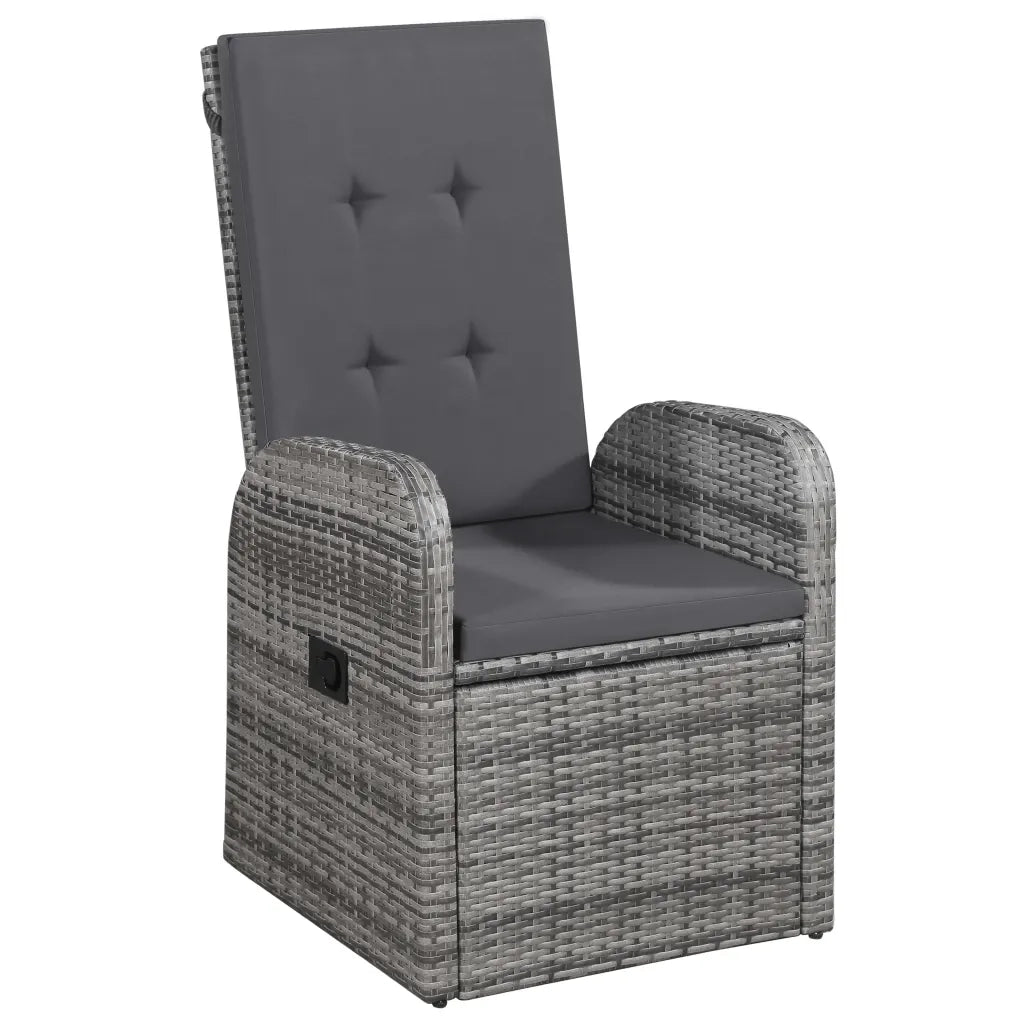 Set Mobili da Pranzo per Giardino 3 pz Grigio 3067716