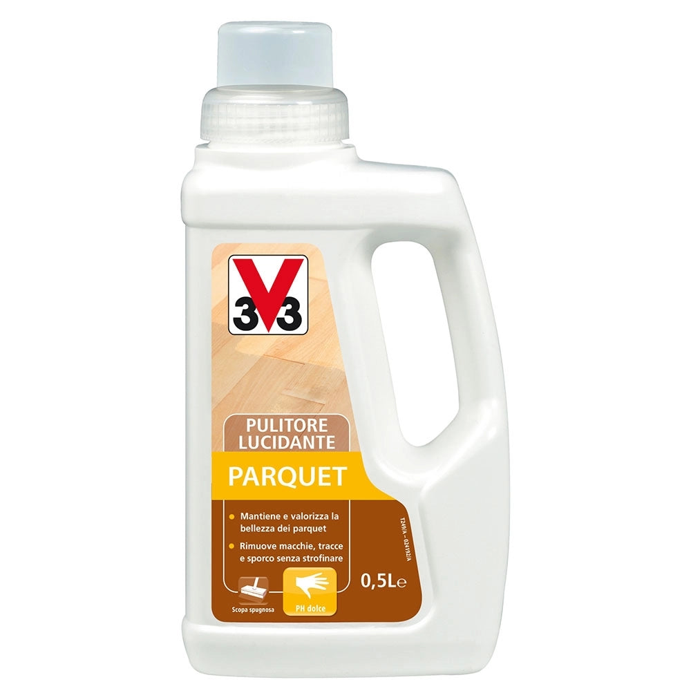 V33 Pulitore lucidante incolore parquet 0,5L