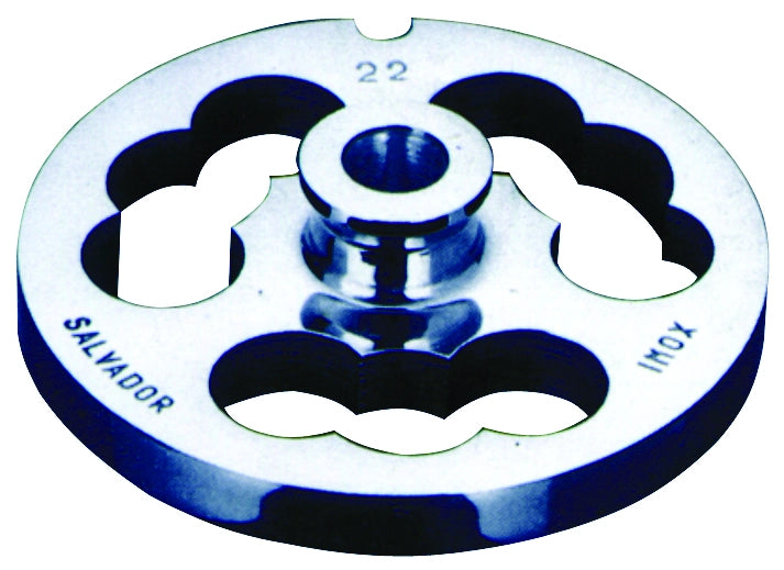 TRAFILA PER TRITACARNE 3 FORI Inox per tritacarni PORKERT e REBER n° 22