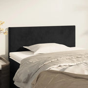 Testiera Nera 90x5x78/88 cm in Velluto 345760
