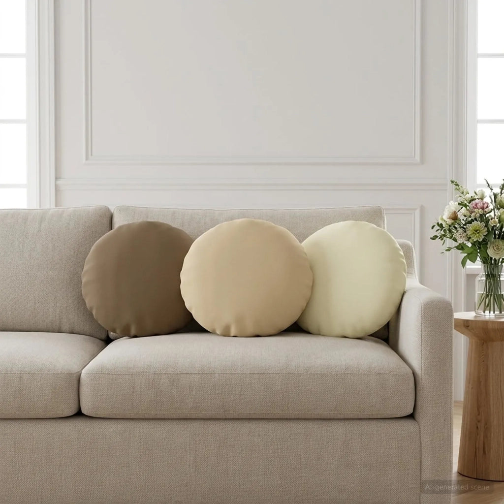 Cuscino con cuscino HEERLEN 6 pz Beige Poliestere 928822