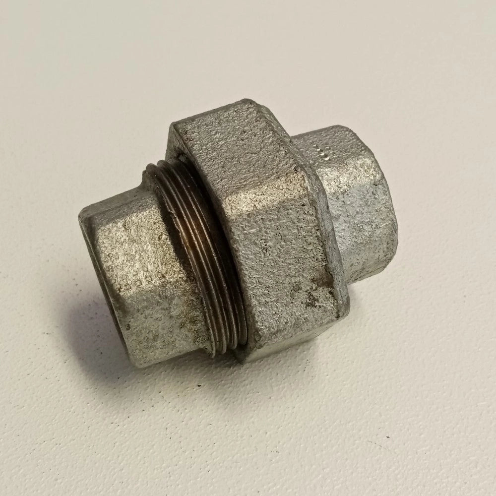 Raccordo ff 1''+1/2 bocchettone conico a 3 pezzi di ghisa zincata malleabile