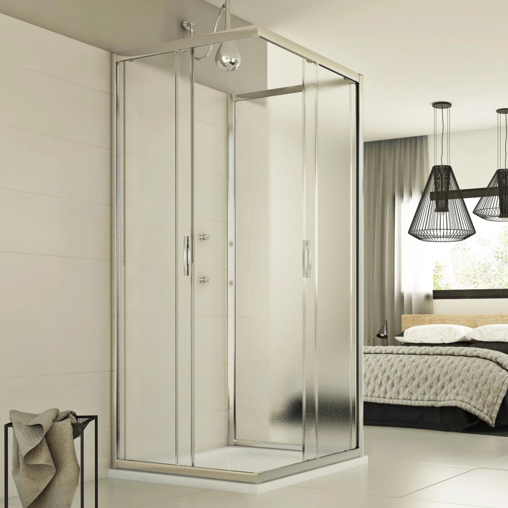 Box Doccia 3 lati 90x100x90 CM H198 stampato C mod. Evolution Trio