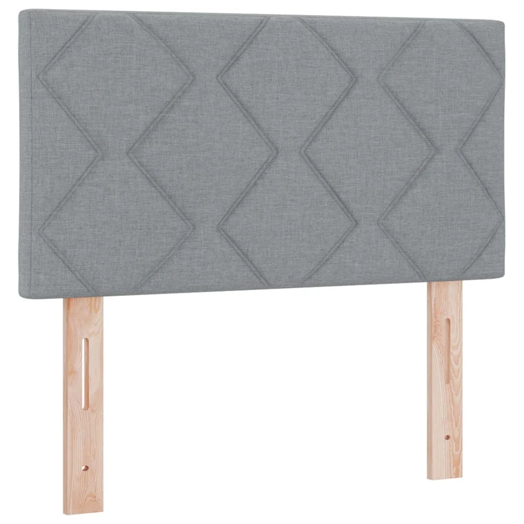 Testiera | Testata Grigio chiaro 80 cm Tessuto