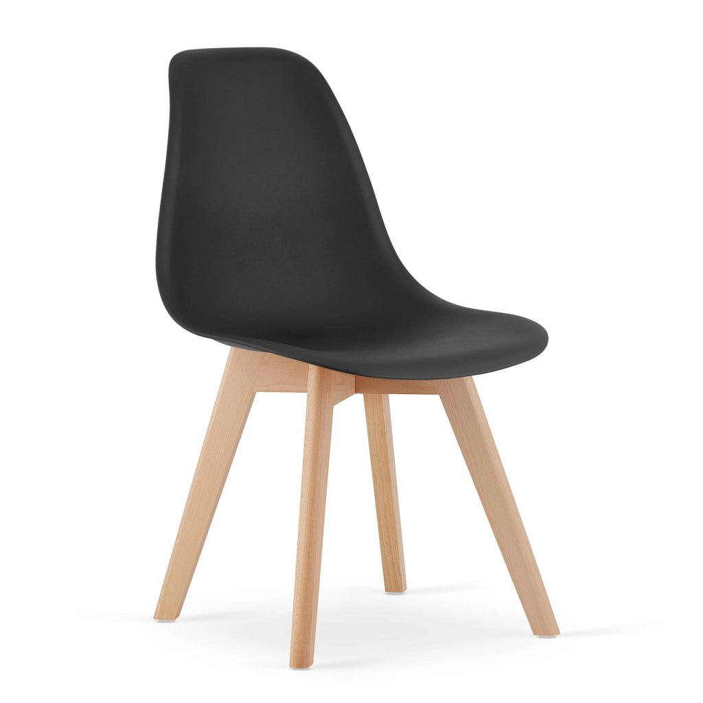Sedia VALORA KITO - Sedie da pranzo ergonomiche nere x4