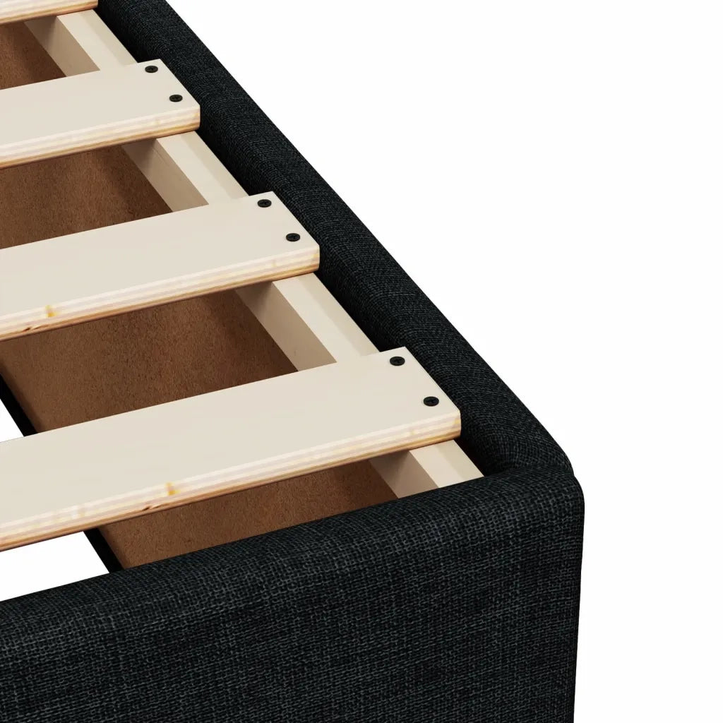 Giroletto senza Materasso Nero 90x200 cm in Tessuto 3284445