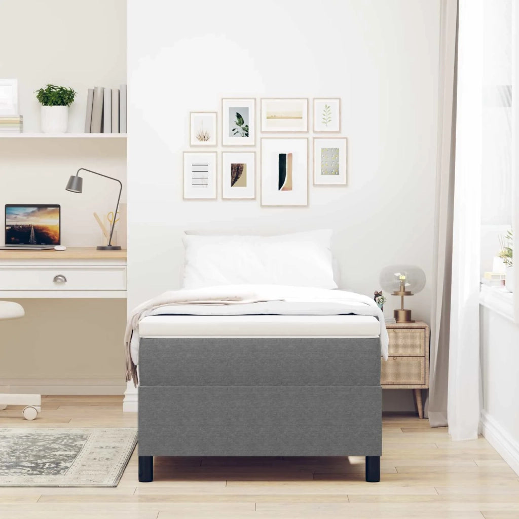 Struttura letto piattaforma Grigio chiaro 100 x 200 cm 3337392