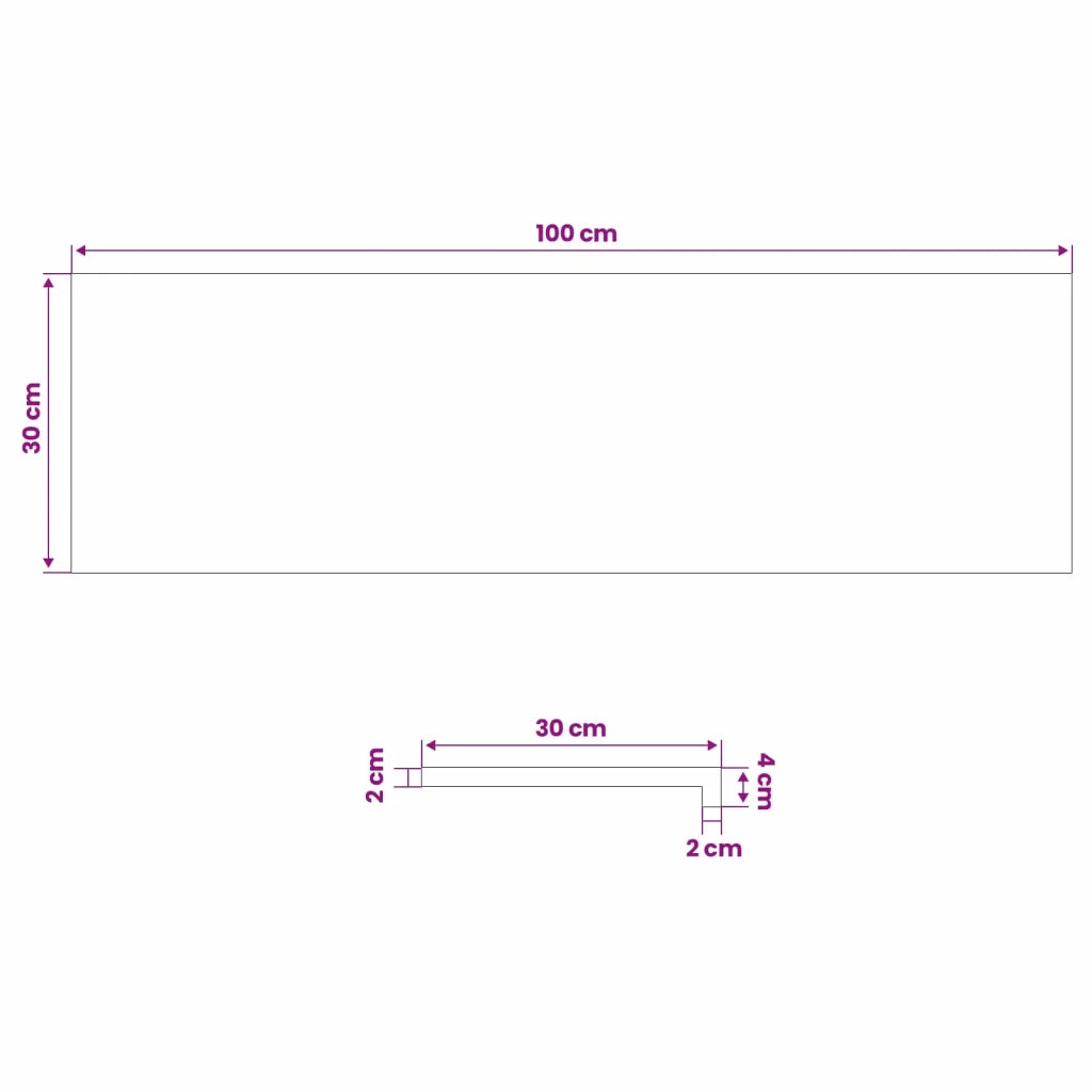 Gradini per Scale 20 pz 100 x 30 x 2 cm Marrone Scuro 3449534