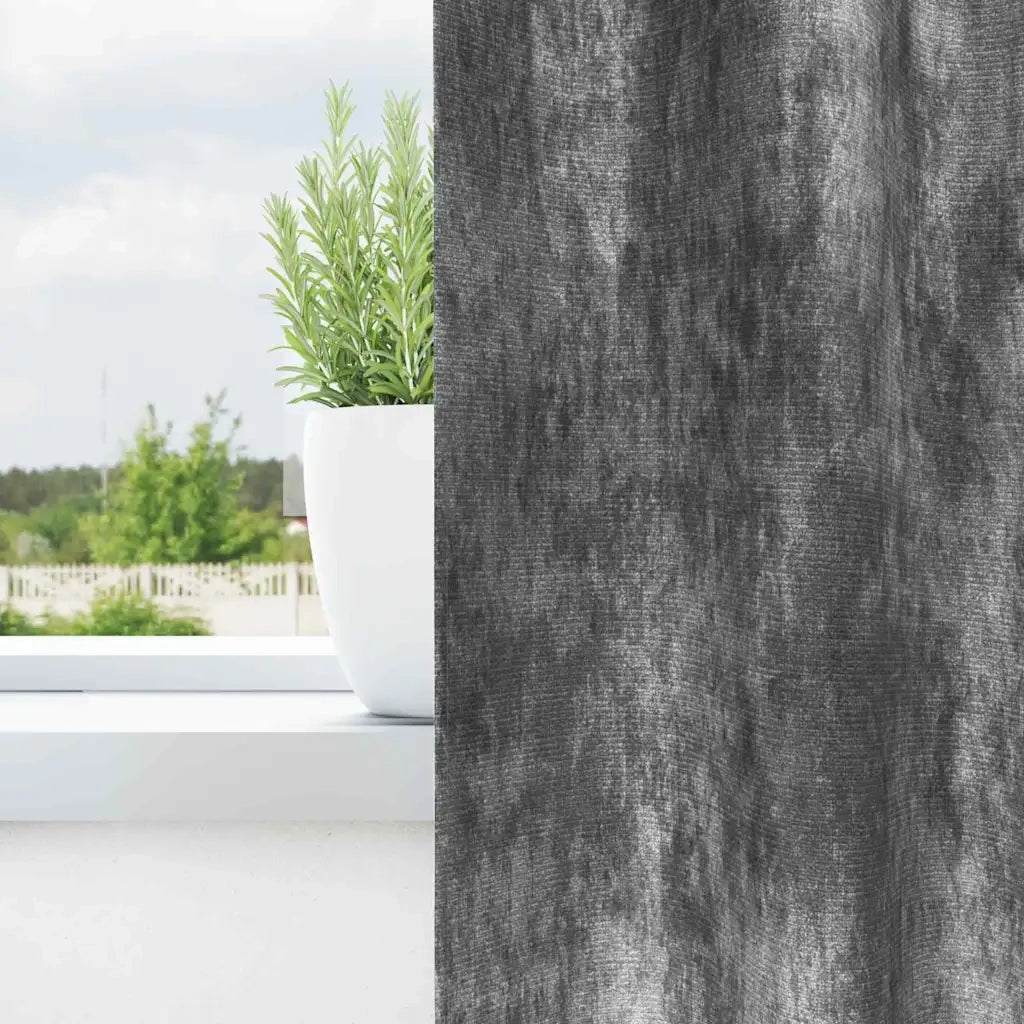 Tende in Velluto con tende 2 pcs Grigio 260 x 140 cm Velluto 4107692