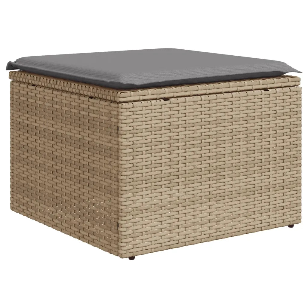 Set Divano da Giardino 7 pz con Cuscini Beige Misto Polyrattan 3226227