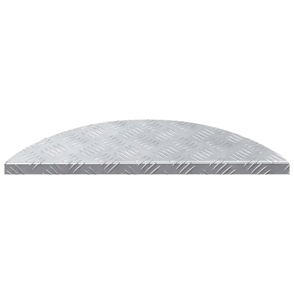 Gradini per Scale 15 pz | Tappetini per scale autoadesivi Argento 60 x 18 x 2,5 cm Alluminio