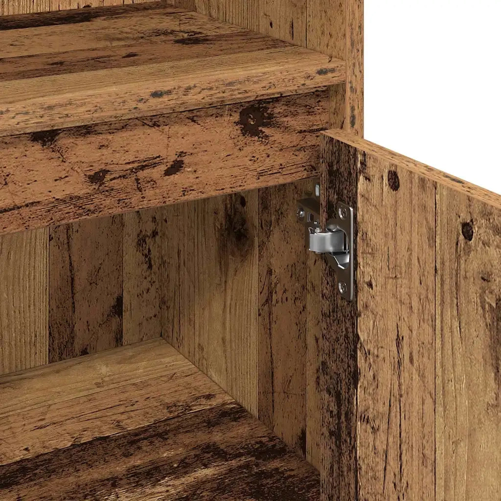 Set di mobili per il bagno con lo scaffale 3 pcs Legno vecchio 3378513
