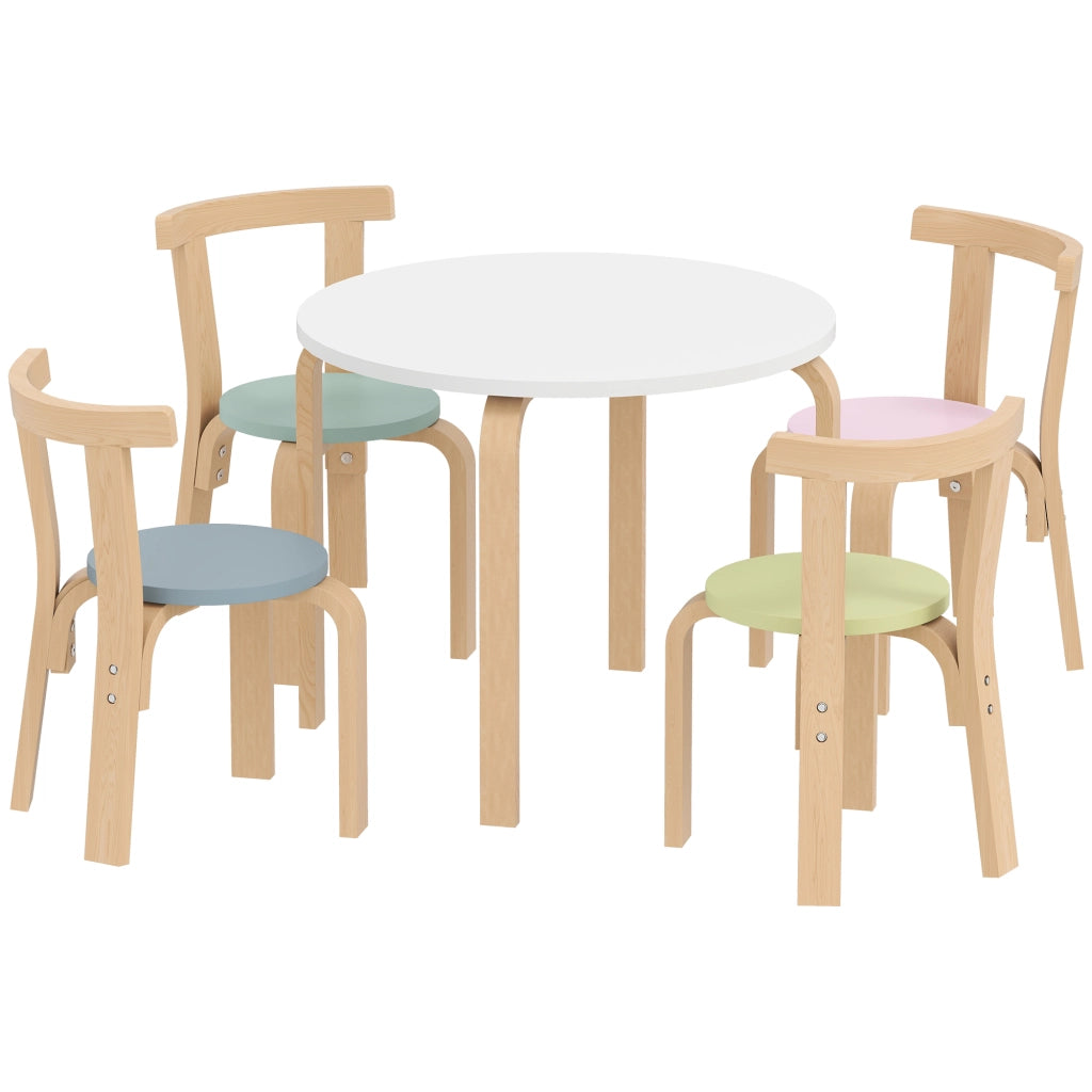 Set sedie e tavolo bambini ¨C Minimal ¨C legno colorato