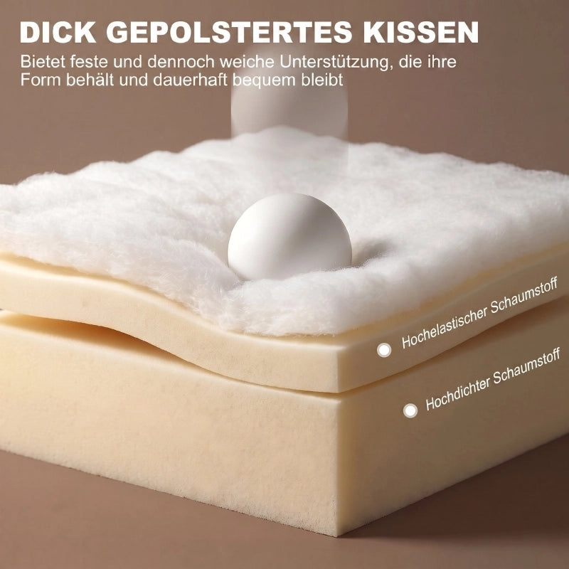 Divano letto 2 posti ¨C Minimal ¨C Tessuto, con 2 cuscini lavabili, tasche laterali