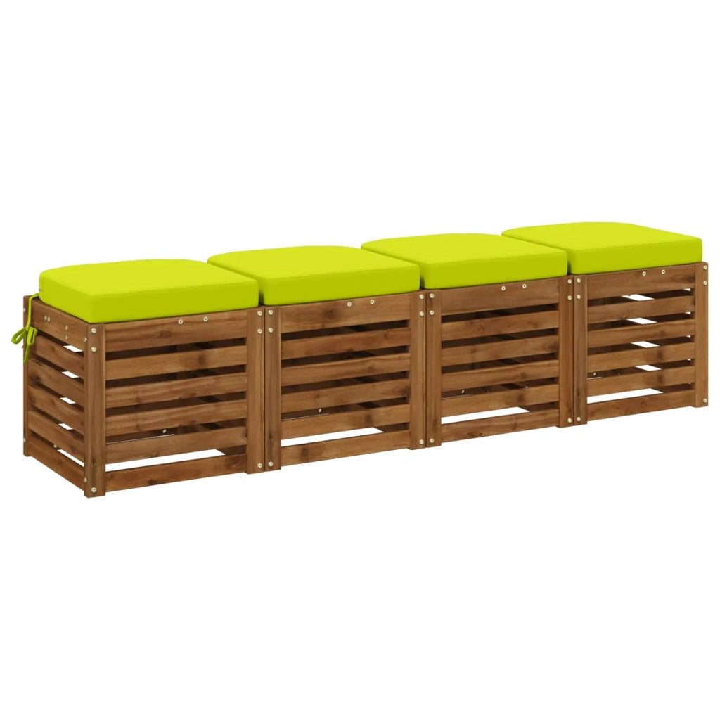 Cuscini per sedile a 4 pezzi SOEST 4 pz 100% Poliestere 945194