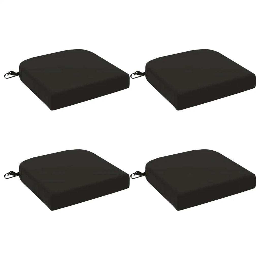 Cuscini per sedile a 4 pezzi SOEST 4 pz 100% Poliestere Nero 945254