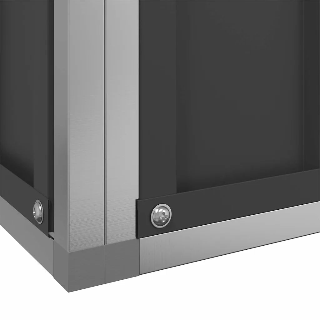 Voliera con Estensione Argento 416x203x216 cm Acciaio